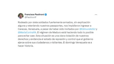 Photo of Deportaron de Venezuela a un senador libertario que fue invitado como veedor de las elecciones