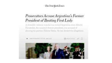 Photo of La denuncia contra Alberto Fernández por golpear a Fabiola Yañez llegó al New York Times