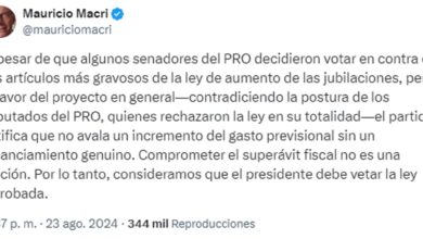 Photo of Luis Juez aseguró que el PRO votó la reforma jubilatoria en el Senado según lo hablado con el Gobierno: “Cumplimos a rajatabla la palabra empeñada”