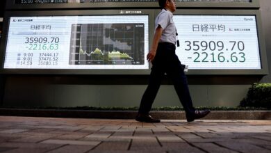 Photo of Otro día de fuertes bajas en los mercados: las bolsas de Asia se desplomaron, Europa cotiza en rojo y caen los futuros de Wall Street